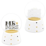 Hochwertige und romantische Deko-Traumkugel MR & MRS.
