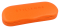 Elegantes Brillenetui La Palma Orange mit Prägung "Stil-Ikone"