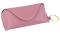 Schlichtes Brillenetui Rachel - Halbhartes Etui mit Magnetverschluss und Karabiner in Farbe Mauve