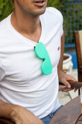 LUPS Brillen- & Sonnenbrillenetui Türkis – Ultraleicht aus recyceltem Silikon