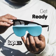 LUPS Brillen- & Sonnenbrillenetui Himmelblau – Ultraleicht aus recyceltem Silikon