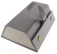 Faltbare Brillenbox Rollcase für 3 Brillen – Grau