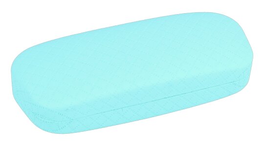 Aqua-grünes Hartschalen - Brillenetui HC100 mit Metallscharnier