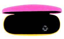 Brillenetui rPET Filz – Hartschalenetui in Pink, robust & nachhaltig, mit Metallscharnier