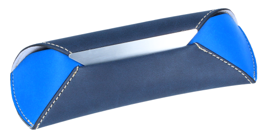 Elegantes Brillenetui mit Metallbügel in 4 Farben in Blau