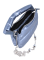 Modisches wattiertes Softcase mit Metallkette - Etui-Tasche in Blau