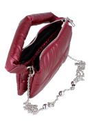 Modisches wattiertes Softcase mit Metallkette -...