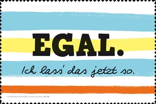 Microfasertuch von Rannenberg & Friends "Egal"
