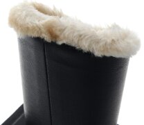 Hübsches Tischetui für Ihre Brille mit Plüschfutter und schwarzem Kunstleder