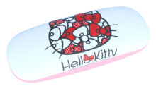 niedliches Brillenetui für Kinder "Hello Kitty mit Schleifchen" mit Metallscharnier