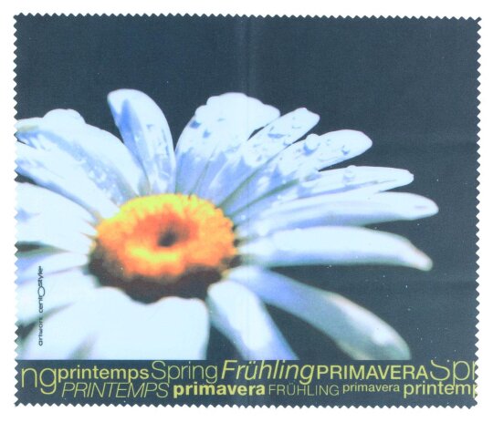 Mikrofasertuch 4-Jahreszeiten  Motiv "Frühling Margerite"