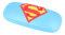 Brillenetui mit Stickerei "Superman" mit Metallscharnier