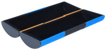 Zauberetui | Logic | Change Brillenetui  - Medium lang - schwarz - orange/blau