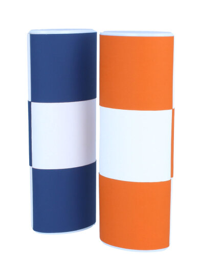 Zauberetui | Logic | Change Brillenetui weiß - Medium lang - bicolor orange/blau