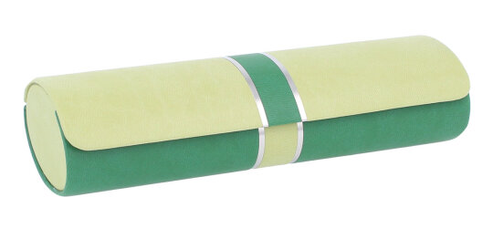 ovales Etui KINSKI mit Magnetverschluss Hellgrün / Grün