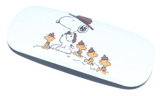 Hartschalen - Brillenetui mit Metallscharnier - SNOOPY MIT WOODSTOCK - PEANUTS