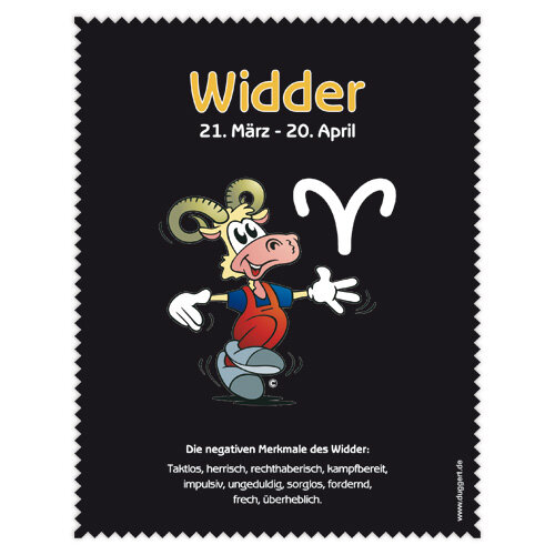 Astrolux - Microfasertuch Sternzeichen - WIDDER