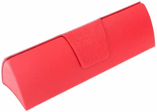 elegantes Dreieck-Brillenetui - MARIE -  in rot