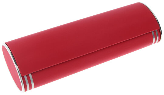 ovales Etui - ROBI -  mit Magnetverschluss in rot
