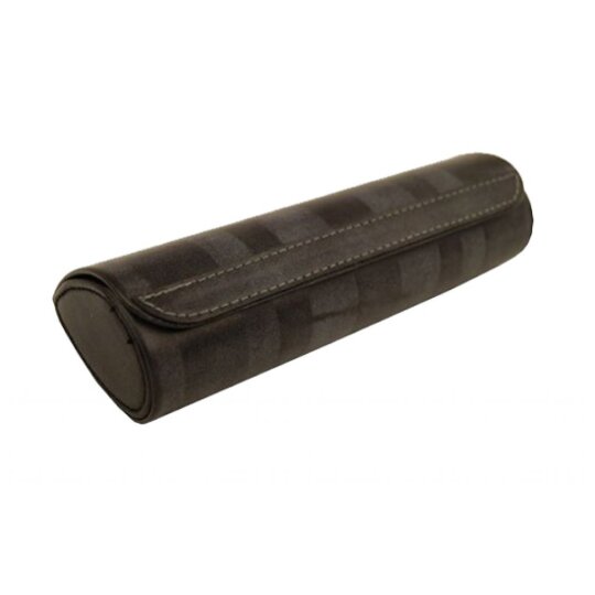 Edles Hartschalenetui MONI in Grau mit Metallkorpus in Tropfenform