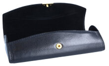 Edles Etui mit Druckknopf in Schwarz glänzend -...