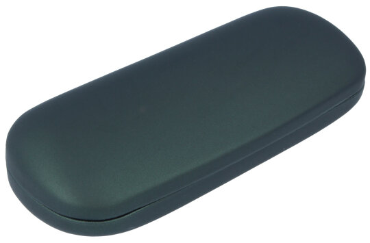 Hübsches Hartschalenetui " BJÖRN" mit robustem Metallscharnier in Dunkelgrün