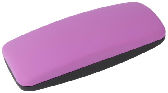 Hartschalen Brillenetui mit Metallscharnier FRANKI in Lila-Schwarz