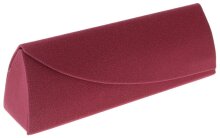 schönes Brillenetui DREIECK  in weinrot mit...