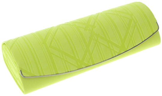 ovales Etui SVENI mit Magnetverschluss und Bildprägung in Gelb