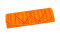 ovales Etui SVENI mit Magnetverschluss und Bildprägung in Orange