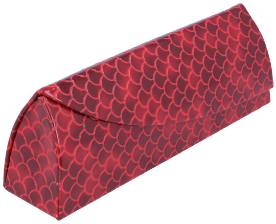 Dreiecksetui SALIM mit Magnetverschluss in weinrot