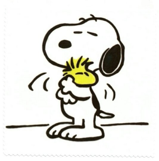 Tolles Microfasertuch zum Brille reinigen - Motiv Snoopy