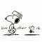 Microfasertuch zum Brille reinigen - Motiv SNOOPY MIT WOODSTOCK