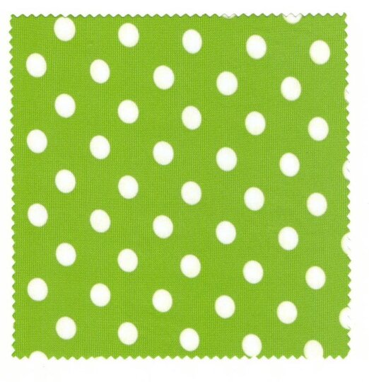 Microfasertuch zum Brille reinigen - grün mit weißen Punkten