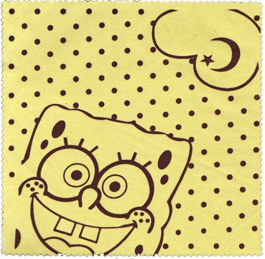 Microfasertuch zum Brille putzen |  Spongebob