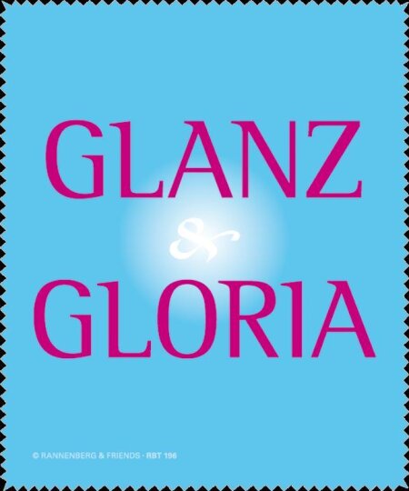 Microfasertuch "Glanz & Gloria" zum Brille reinigen