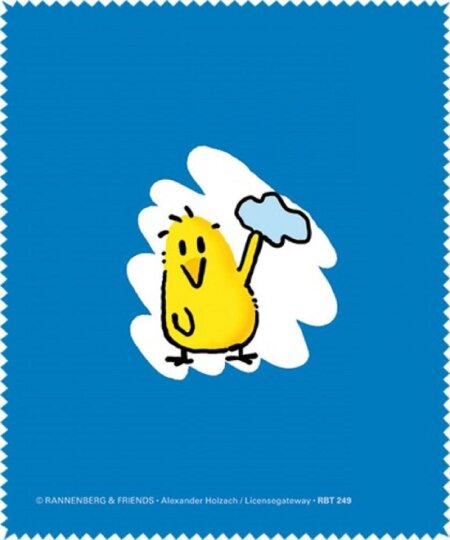 Brillenputztuch „Klarsicht-Küken“ von Rannenberg & Friends – Nachhaltig aus recyceltem PET