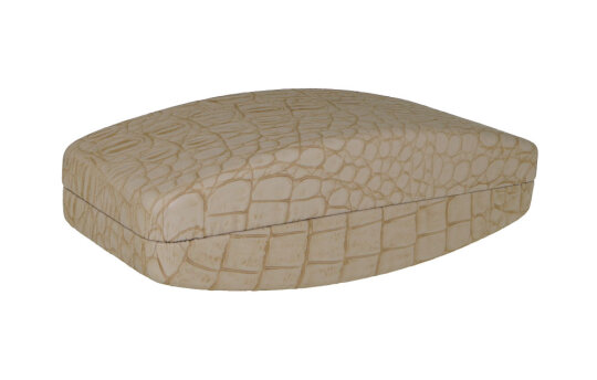 Hartschalen - Brillenetui mit Reptil-Prägung ARNOLD in beige