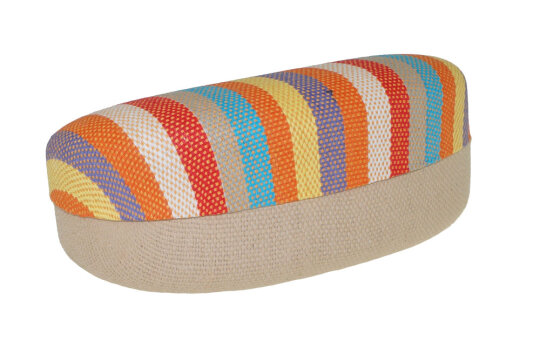 Buntes Brillenetui mit Metallscharnier für große Brillen / Sonnenbrillen in bunt