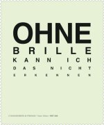 Brillenputztuch - OHNE BRILLE - Rannenberg & Friends...