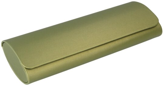 Ovales Etui SHERIN mit Magnetverschluss in Hellgrün