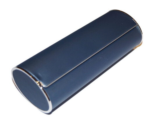 Sehr Edles Brillenetui "Silvie" in Seidenoptik und mit Magnetverschluss Blau