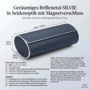 Edles Brillenetui "Silvie" in Seidenoptik und...