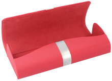 Brillenetui mit Magnetverschluss "Sandro" in Rot