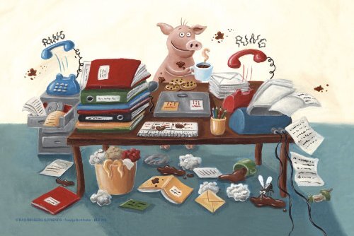 Microfasertuch von Rannenberg & Friends "Büro Chaos"