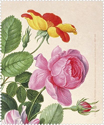 Rannenberg & Friends Brillenputztuch Rosen aus dem Nassau Florilegium