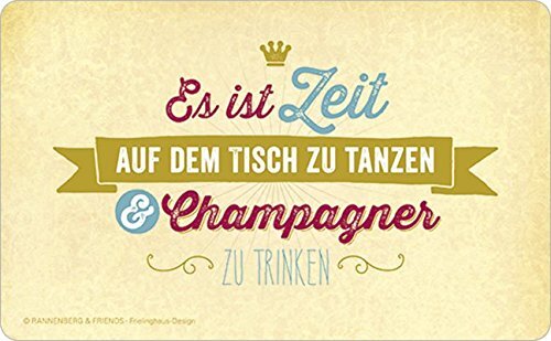Robustes Schneidebrettchen / Frühstücksbrettchen Rannenberg & Friends "Champagner"