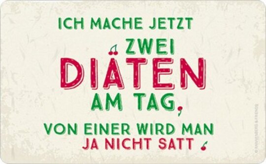 Robustes Schneidebrettchen/ Frühstücksbrettchen Rannenberg & Friends Zwei Diäten