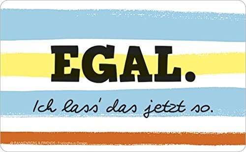 Robustes Schneidebrettchen / Frühstücksbrettchen Rannenberg & Friends "Egal"