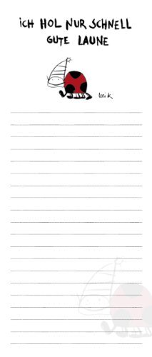 Praktisches Rannenberg & Friends Kühlschrank-Blöckchen "Ich hol nur schnell"